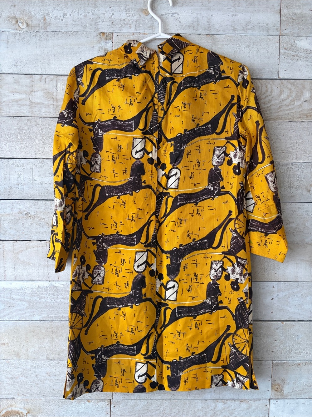 Mod 1960s 1970s acetate mini dress - Picture 3 of 11